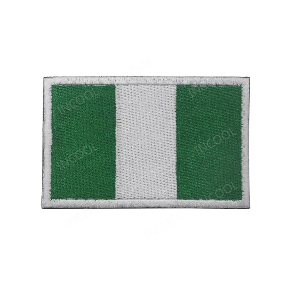 South Africa Egypt Kenya Algeria Nigeria Angola Ghana Morocco Senegal Algeria Flag Embroidered Patches Appliqued Patch For Cap
