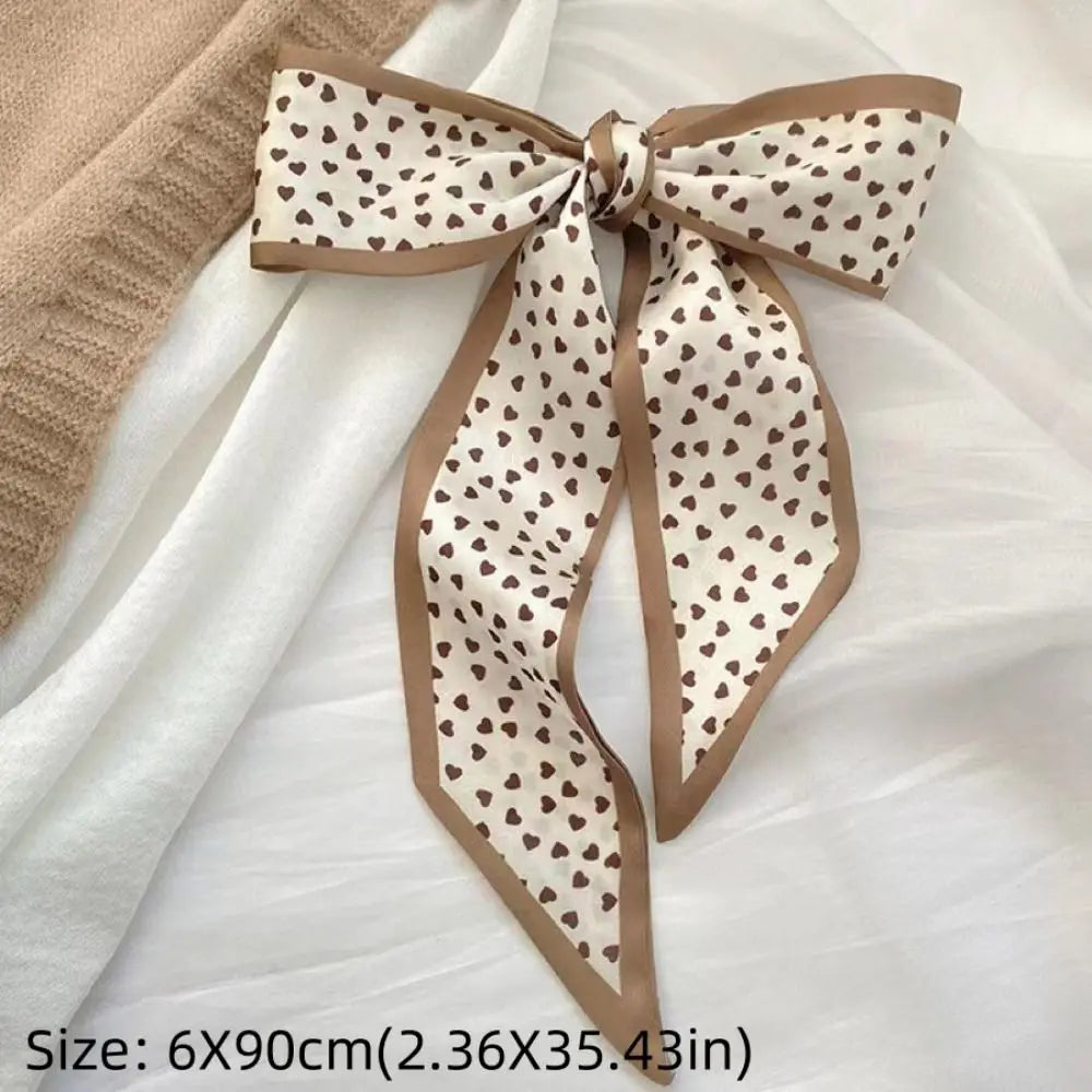 1/4pcs Silk Feel Skinny Silk Scarf Foulard Ribbon Scarves Hair Accessories HairBand Headscarves Bag Wrist Bandana Women Spring