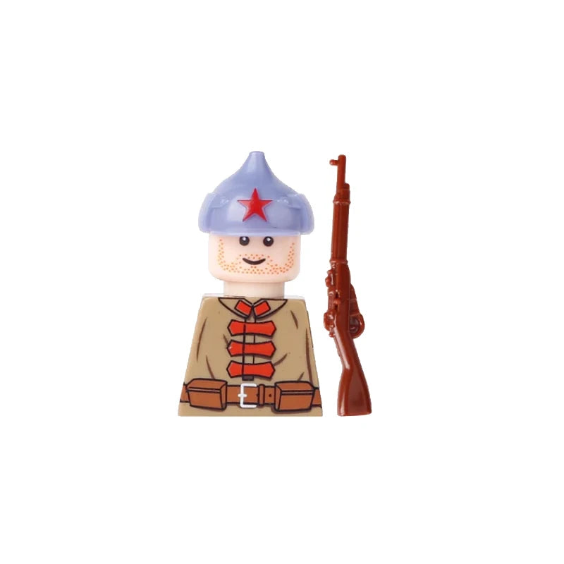 Military US Army Soviet Figures Soldiers MOC Building Blocks Medic Sniper Rifle Bunijon Hat Helmets Children's Toy Gift B145