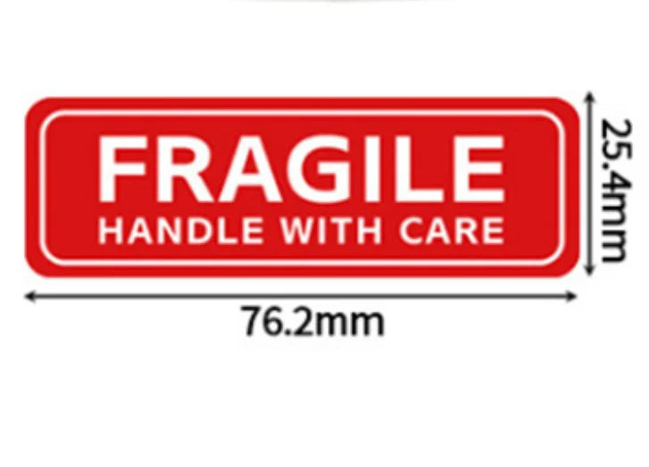 100PCS Fragile Stickers The Goods Please Handle With Care Warning Labels DIY Supplies