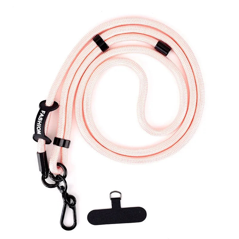 1Pc Adjustable Mobile Phone Strap Lanyard Crossbody XYun Lanyards Neck Rope with Patch for iPhone Cell Phone Hanging Cord Strap