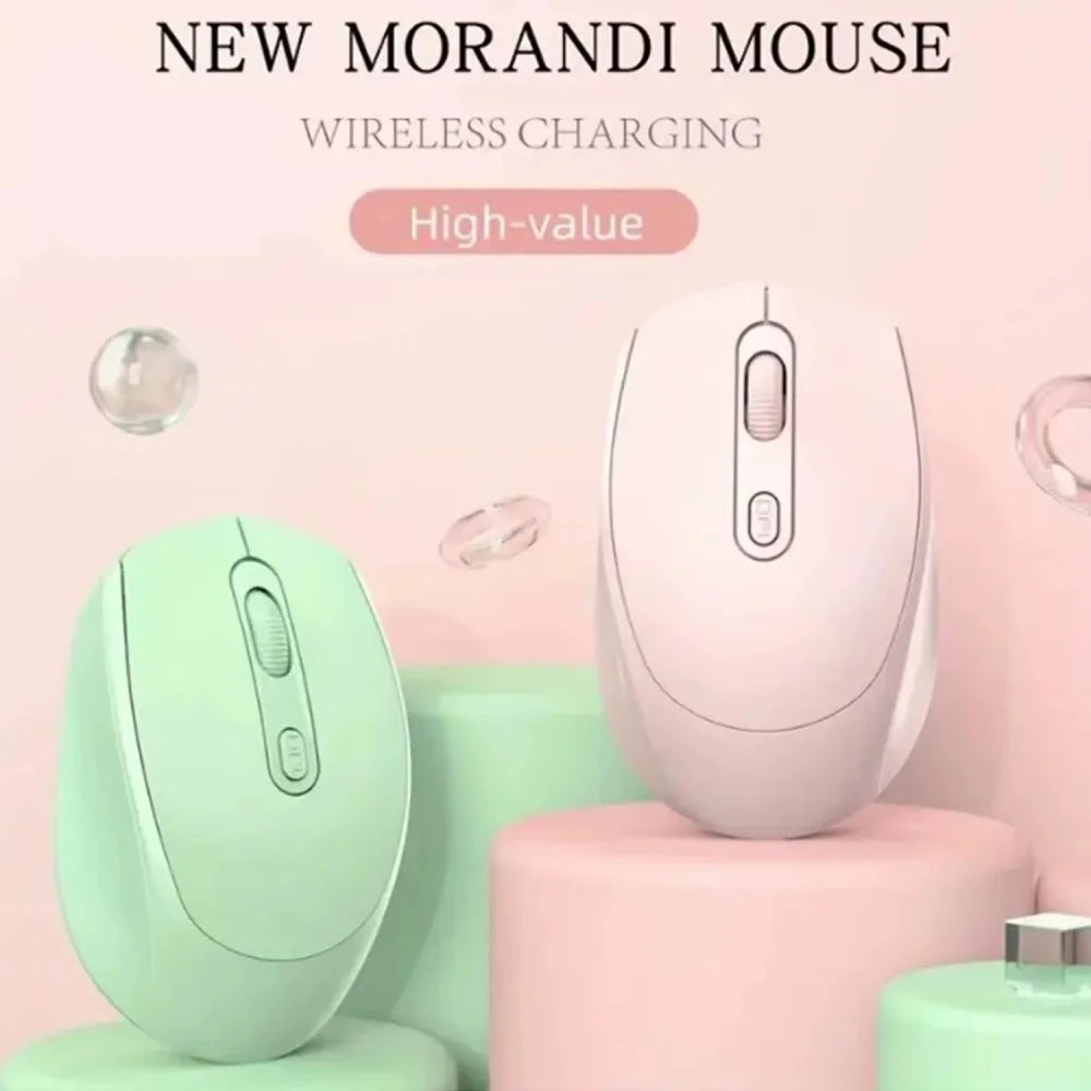 Ergonomic Wireless Mouse, Bluetooth-compatible with 2.4GHz Dual Mode Computer Mouse, with USB receiver, For Laptop PC Notebook