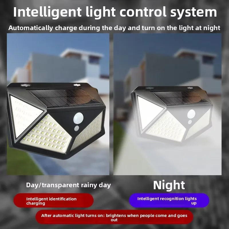 Multifunctional Solar Lamp Outdoor Garden Decoration Solar Led Light Waterproof Sunlight Powered Spotlight with Motion Sensor