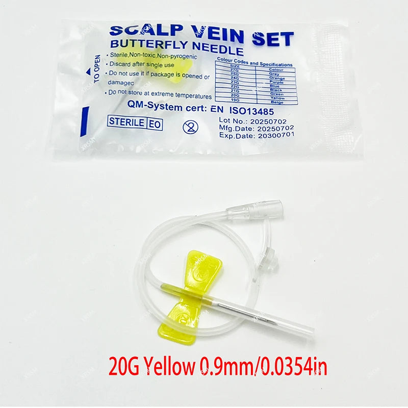50 Pieces/Disposable Straight Mouth Butterfly Infusion Needle Double Wing Infusion Needle Pet Care Room Animal