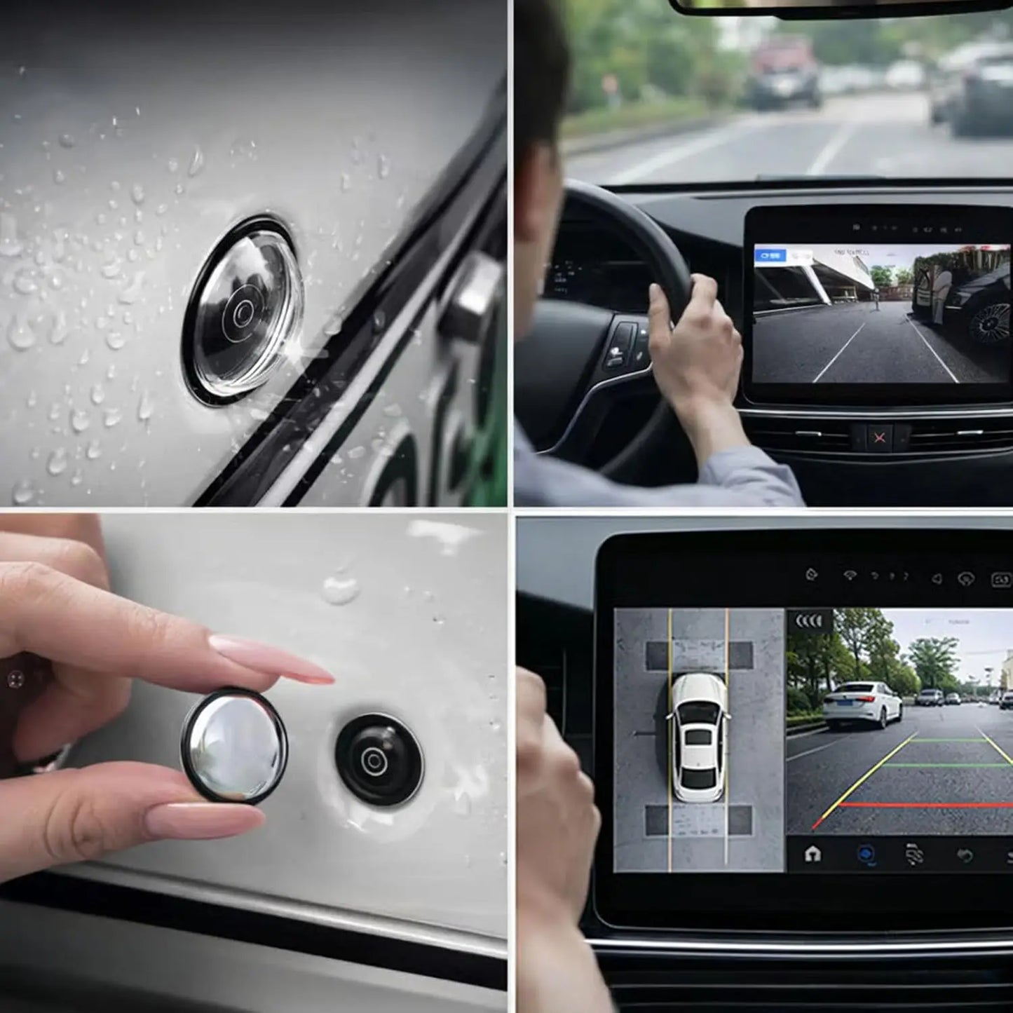 Universal Car Camera Lens Protector 2/4PCS Rear View Backup Camera Cover 360° Camera Protection Anti Scratch Waterproof