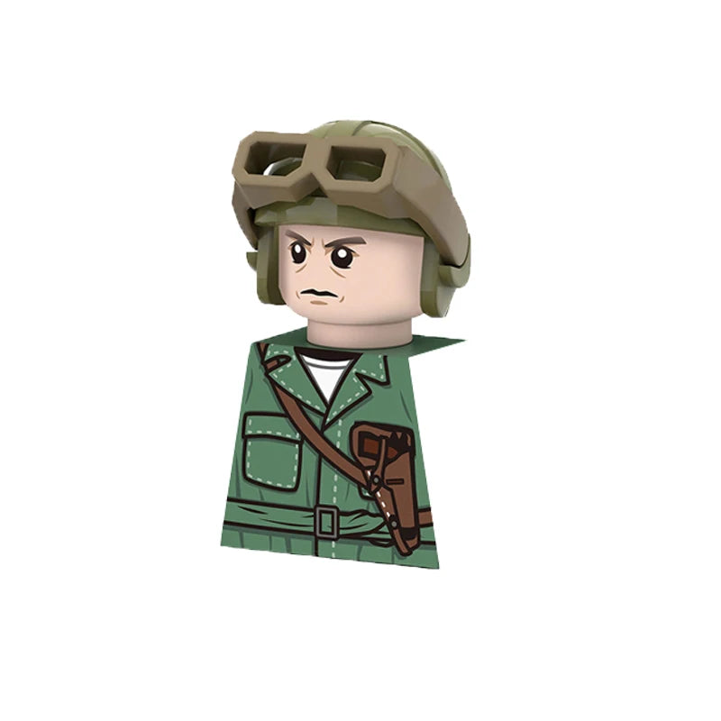 Military US Army Soviet Figures Soldiers MOC Building Blocks Medic Sniper Rifle Bunijon Hat Helmets Children's Toy Gift B145