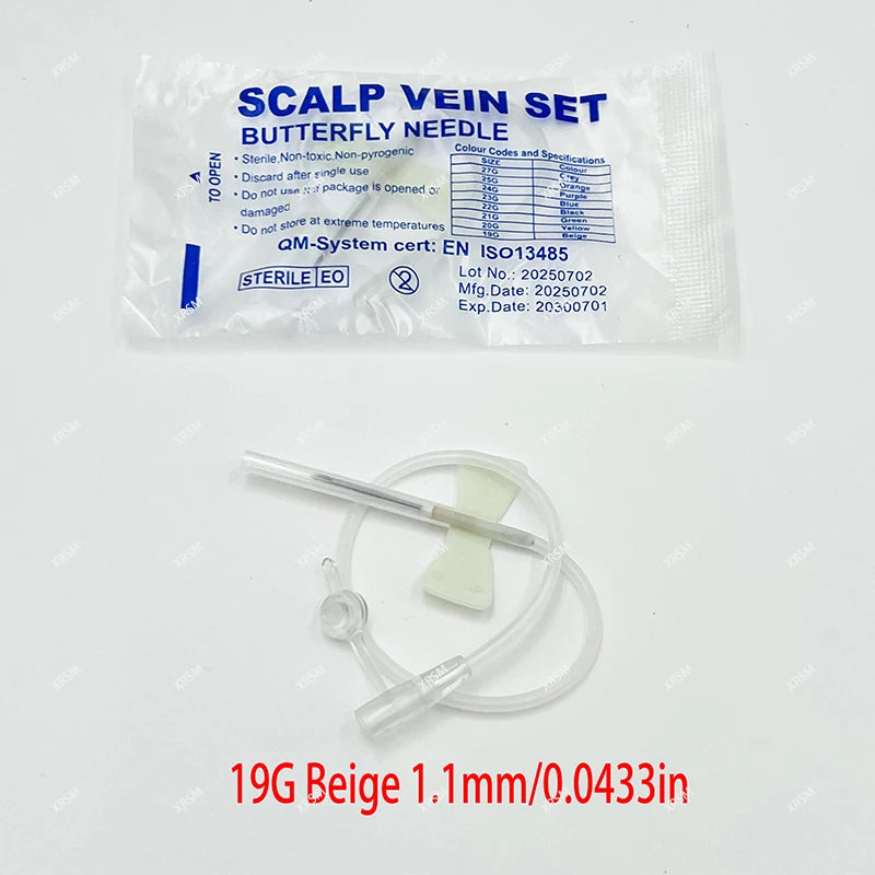 50 Pieces/Disposable Straight Mouth Butterfly Infusion Needle Double Wing Infusion Needle Pet Care Room Animal