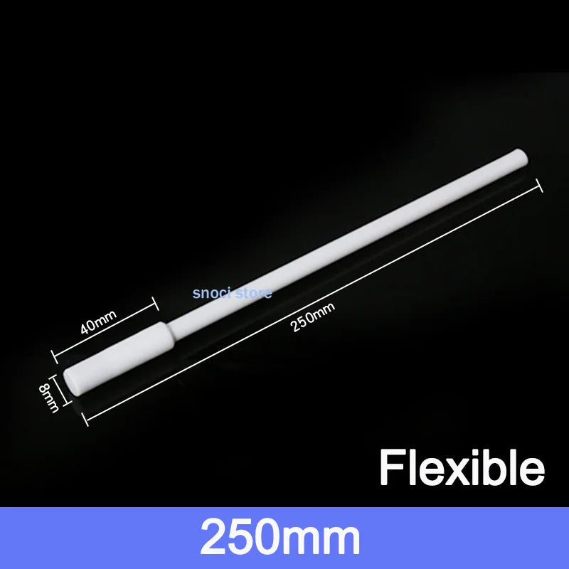 PTFE Magnetic Stirrer Stir Bar Magneton Stirring Rod PTFE recovery rod magnetic stirrer Recoverer  White 1Piece