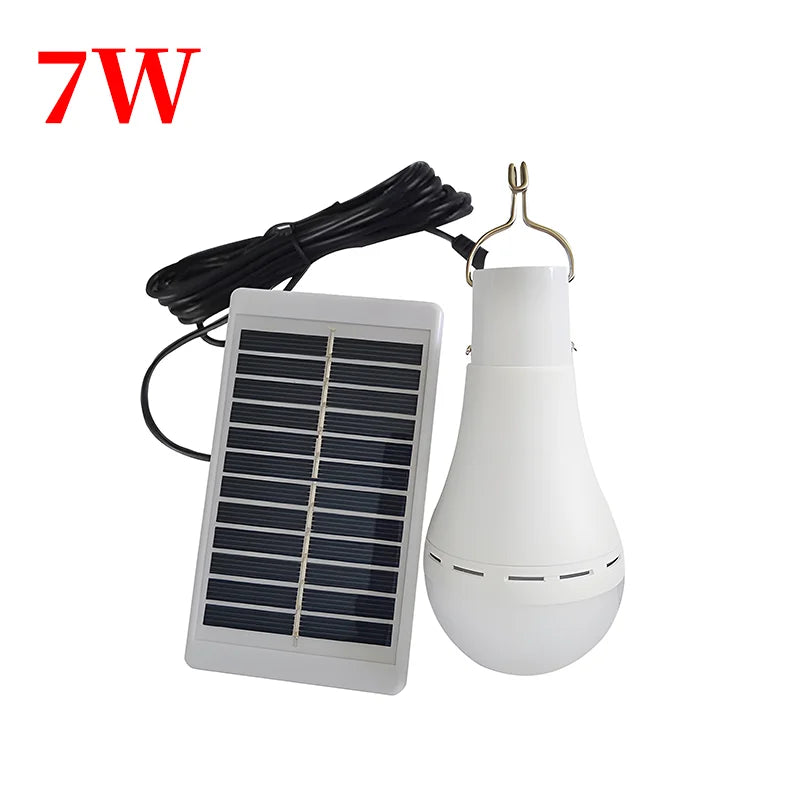 Solar Bulbs Lights Indoor Outdoor Energy Saving Bulb for Garden Yard Pathway Garage Solar Lamp LED Tent Lights Emergency Light