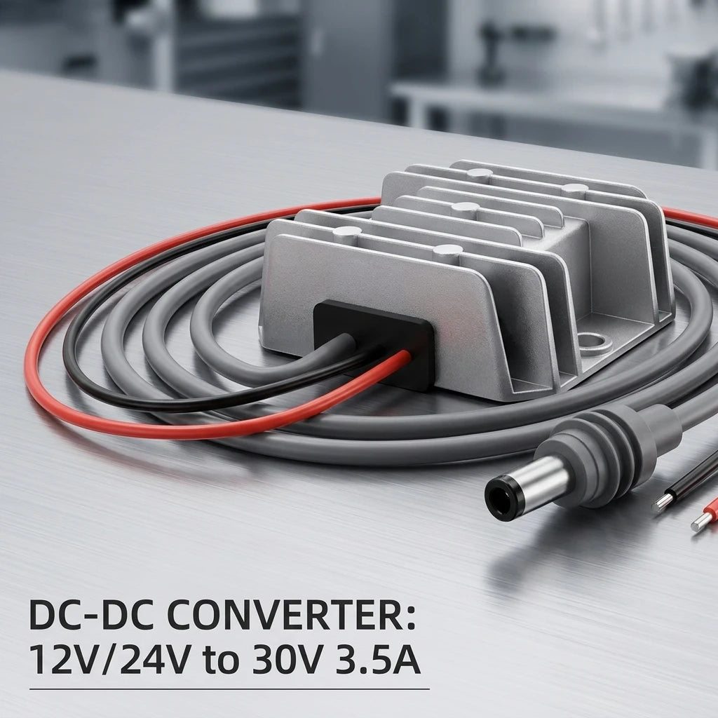 DC-DC Step-up Module 12V to 30V 3.5A 105W Power Supply Booster with DC Power Cord for Starlink Mini Step up Power Cord