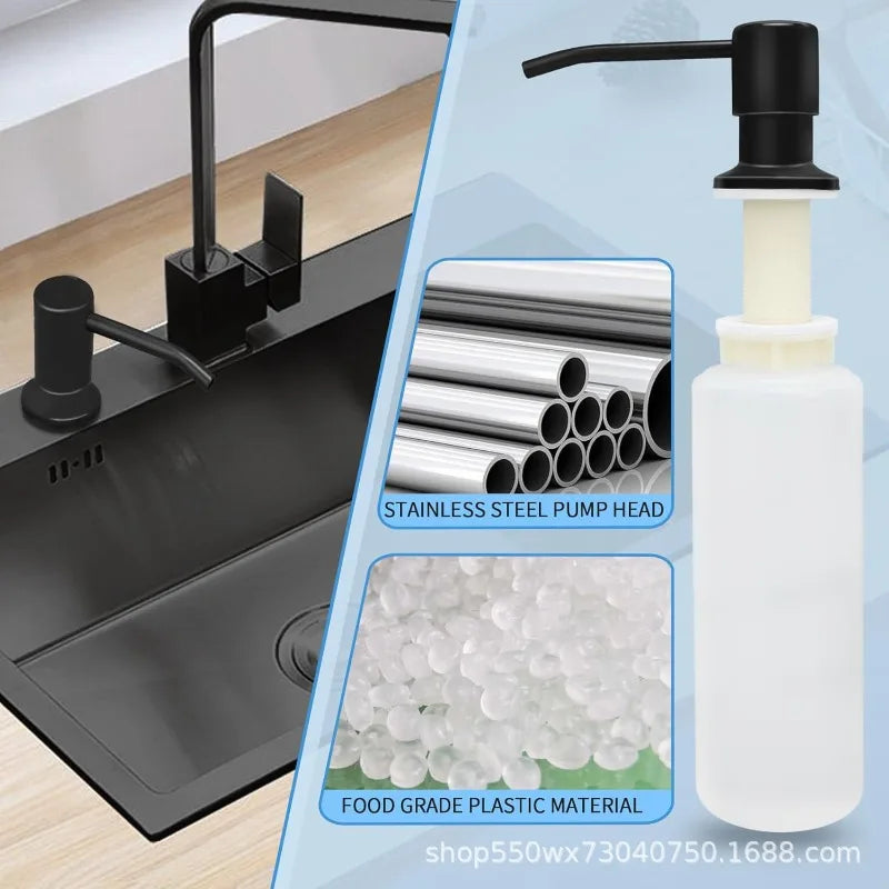 Stainless Steel Pump Useful Kitchen Sink Tools Home Product500ml / 350ml Bottle Liquid Soap Dispensers Durable New
