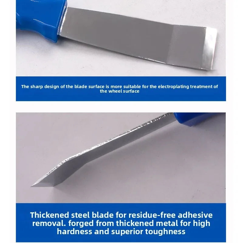Car Tire Repair Tool Wheel Balancing Block Remover Metal Scraper Adhesive Weights Removal Tape Cutter Tool for Repair Supplies