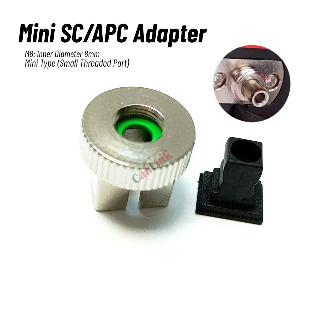 Fiber Connector Adapter SC/PC/APC Optical Power Meter Conversion Head Red Pen Metal Cap Adapter Coupler Flange