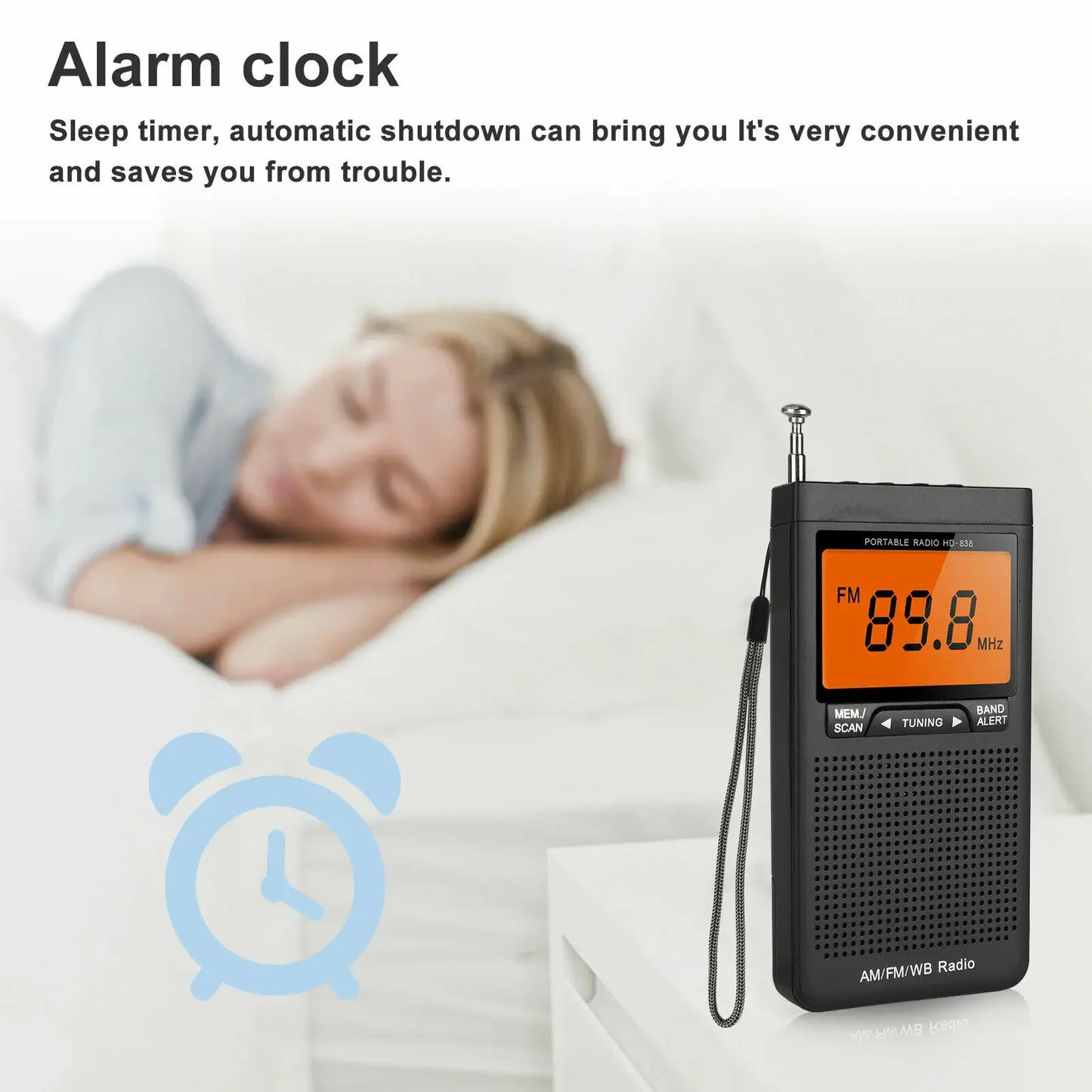 NOAA Weather Radio AM FM WB Stereo Pocket Radio Mini Portable Player Emergency Handheld Receiver sell like hot cakes