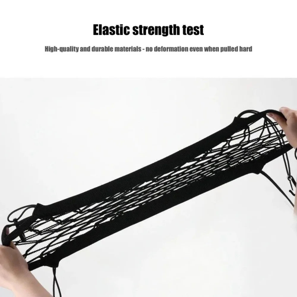 Car Storage Net Bag Between Seats Car Divider Child Safety Net Pet Barrier Elastic Expandable Mesh Bag Car Interior Accessorie