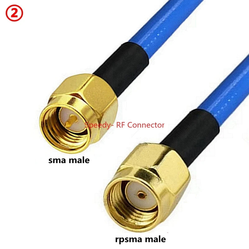 SMA RG402 Coaxial Cable SMA To SMA Male Female Connector RPSMA To RPSMA High Frequency Semi Flexible Fast Delivery Brass RF