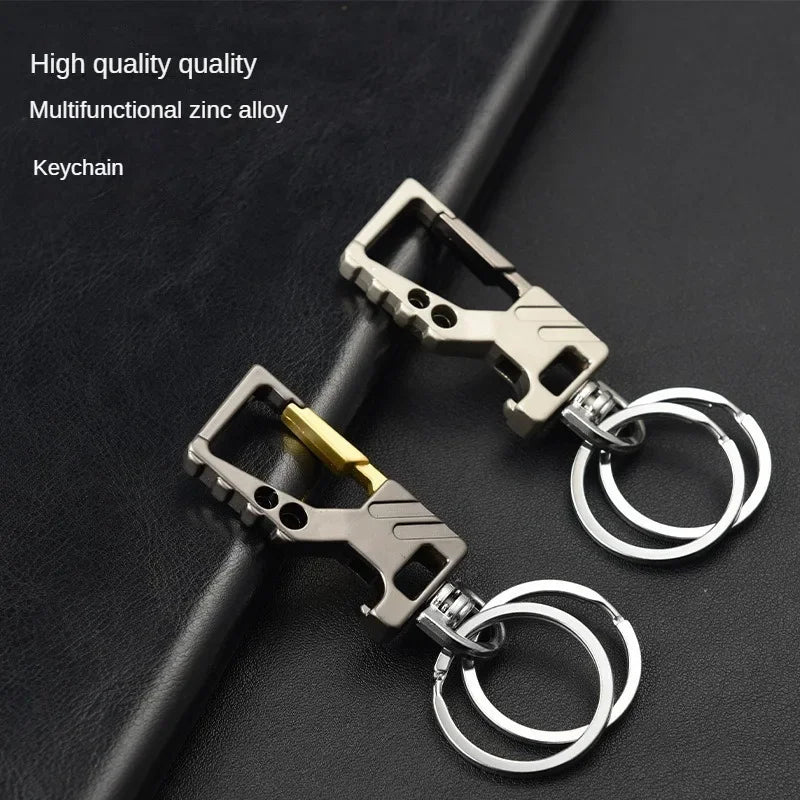 1pcs Heavy Duty Keychain Bottle Opener Carabiner Metal Car Key Chains for Men and Women Beer Opening Keyholders Key Ring
