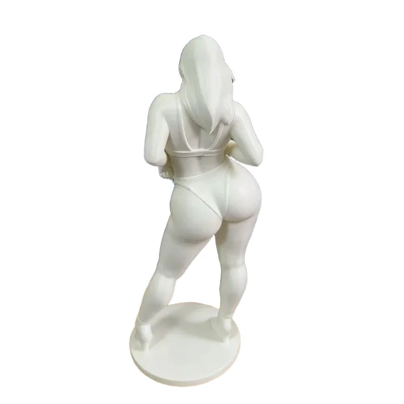 3D printing pure desire sexy long curly hair slightly chubby high heels beautiful desktop living room bedroom simple decoration