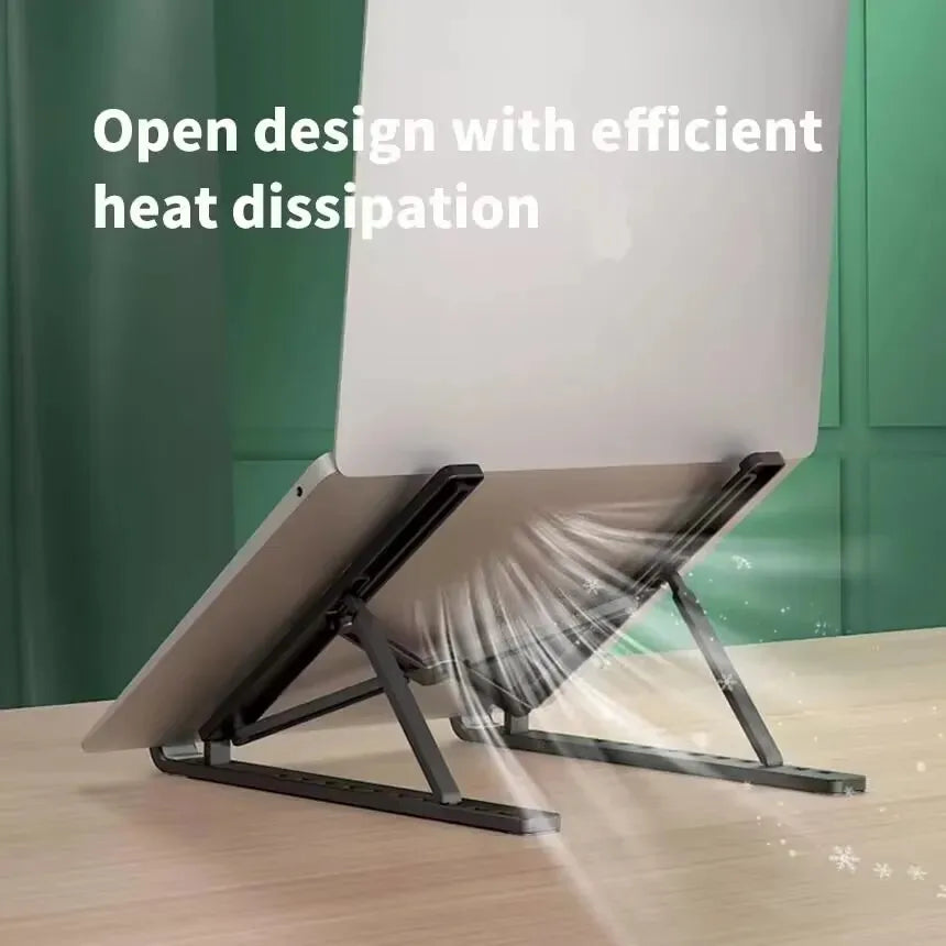 Multi-Angle Ergonomic Notebook Stand 10 Gear Height Adjustable Foldable Portable Laptop Bracket Heat Dissipation Computer Holder