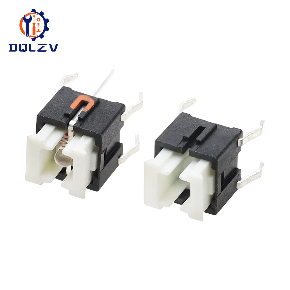 5/10Pcs 6*6mm Through Hole Micro Push Button Tactile Momentary Switch With LED Green Yellow Red White Blue 6*6 6X6