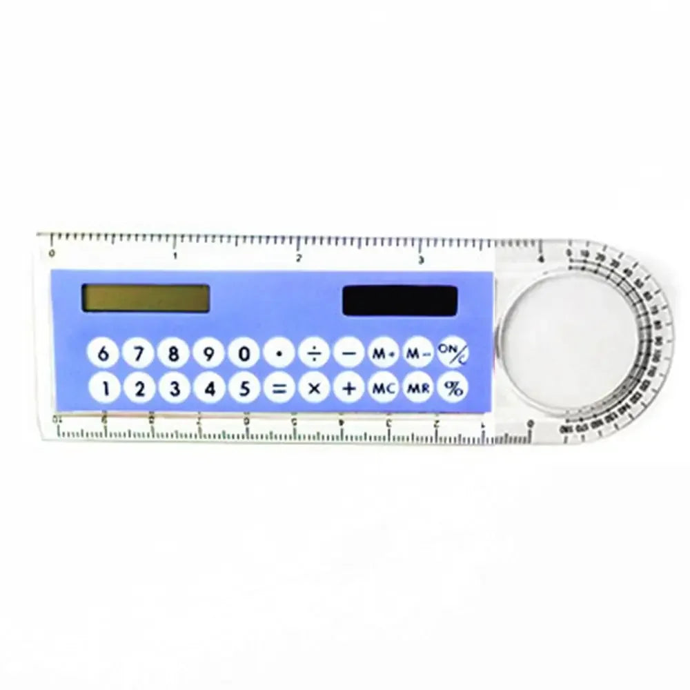 Mini Portable School Supplies Calculator Ruler Digital Caliper Office Stationery Solar Energy Calculator