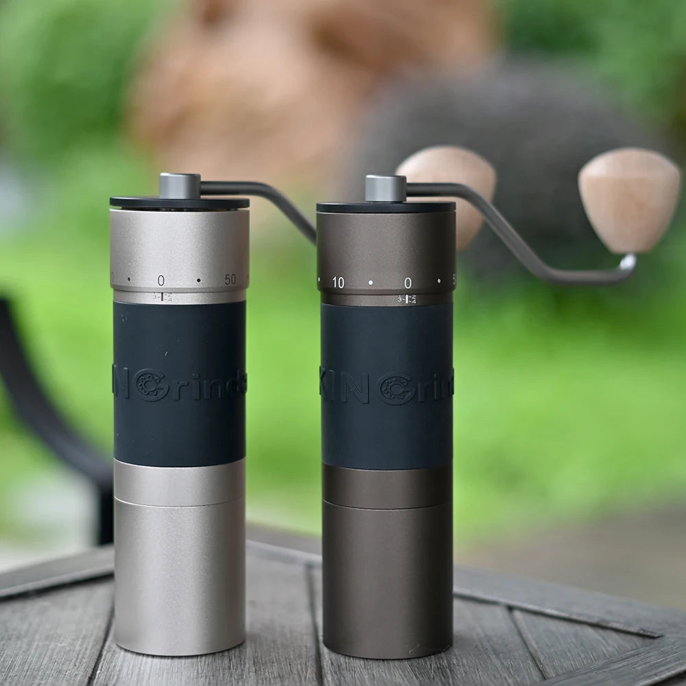 Kingrinder K4 /K6 manual coffee grinder portable mill 420stainless steel 48mm stainless steel Titanium plating burr