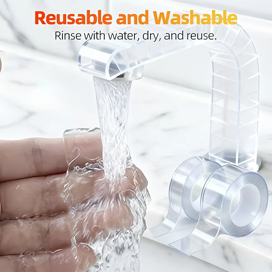 Double Sided Tape Ultra-strong Adhesive Tape Nano Heavy Duty Glue Tape Waterproof Traceless Strip Reusable Double Face Tape