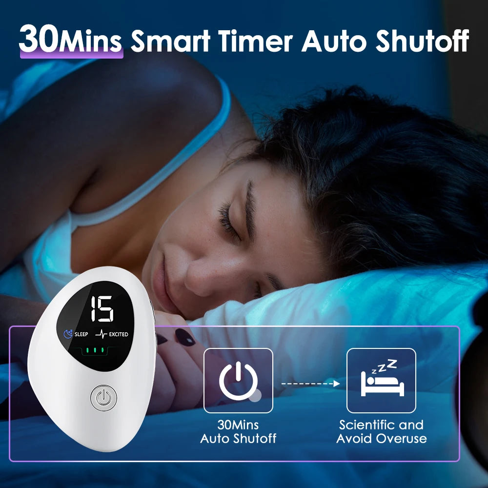 New Sleep Aids Relieve Insomnia Handheld Hypnosis Device CES Mental Stress Anxiety Depression Eliminat Relax Brain Fast Sleeping