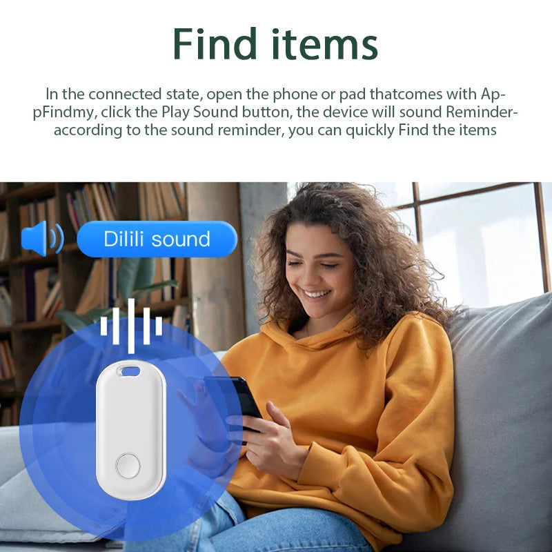 For IOS Find My App Mini GPS Tracker Bluetooth-compatible Itag Global Positioning Finder Anti-lost Key Locator Smart iTag Car