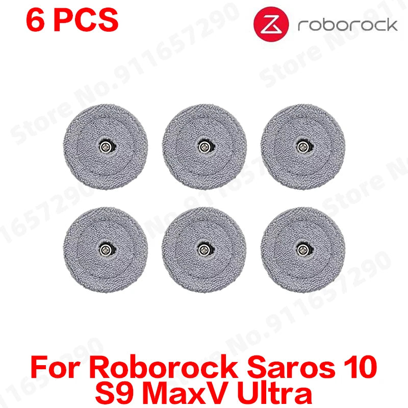 Replacement Parts Compatible for Roborock Saros 10 / S9 MaxV Ultra Main Roller Side Brush HEPA Filter Mop Cloth Dust Bag