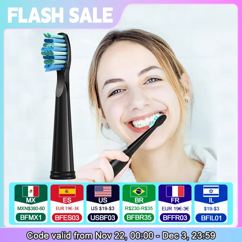 Toothbrush Replacement Heads Work For Fairywill Electric Toothbrush and Teeth Care Product Teeth White 5/10/20 Pcs