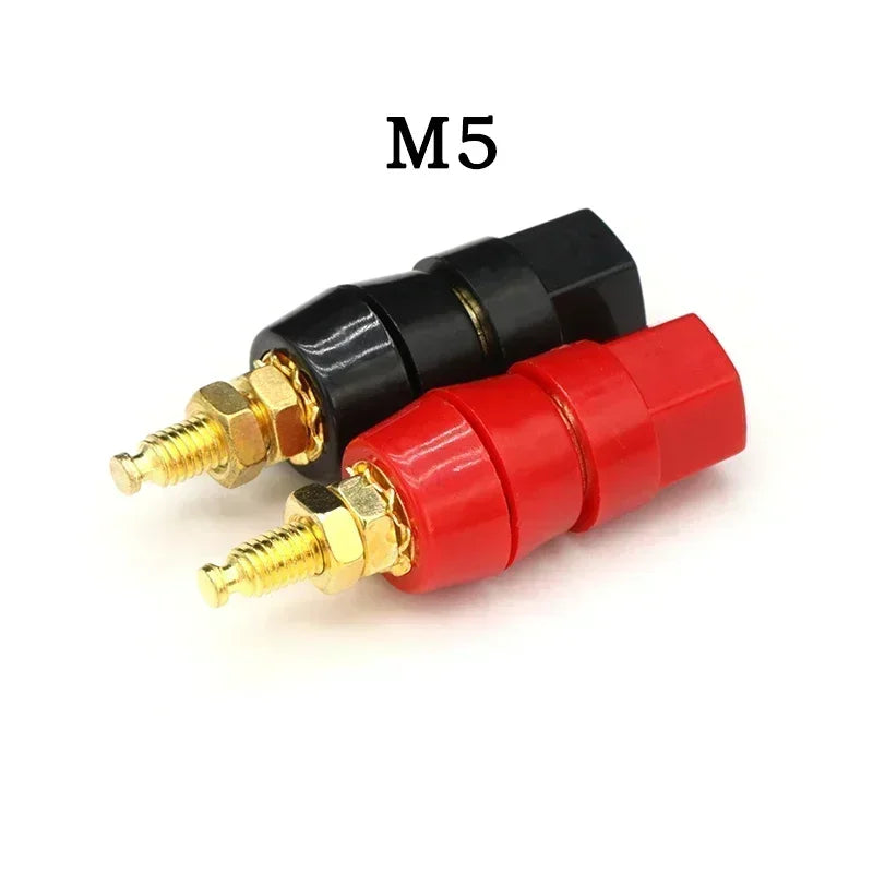 M5 M6 M8 M10 Wire Binding Post Thread Screw Black+Red Set Weld Inverter Clamp Power Supply Splice Connect Battery Terminal