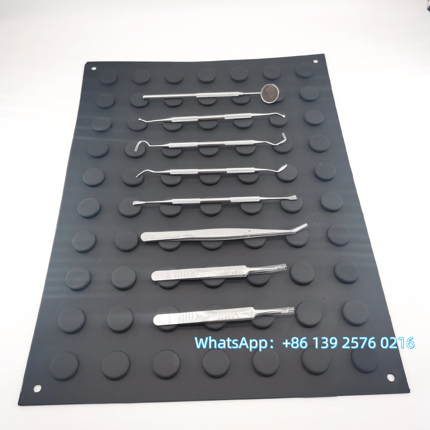 Magnetic Mat Beauty Pedicure Tools Mats Magnet Adsorption Stainless Steel Instrument Non-Slip Accessories Pad