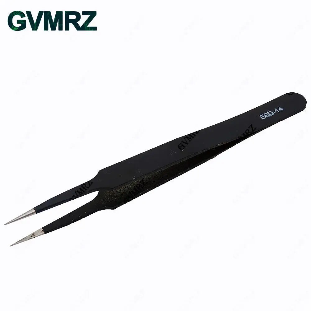 6PCS Tweezers Set ESD-10 ESD-11 ESD-12 ESD-13 ESD-14 ESD-15 Anti-static for Electronics Repair Precision Assembly & DIY Projects