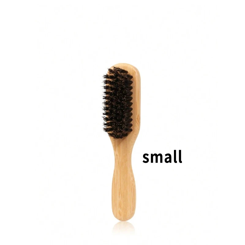 Brown Pointed-Tail Bristle Comb - Unisex, Smooth & Anti-Static, No Tangles No Hair Damage, Home Use