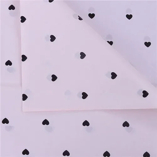 10 Sheets/lot 50*70 Cm Gift Wrapping Paper DIY Handmade Craft Star Love Dot Pattern Tissue Paper  Floral Packaging Material