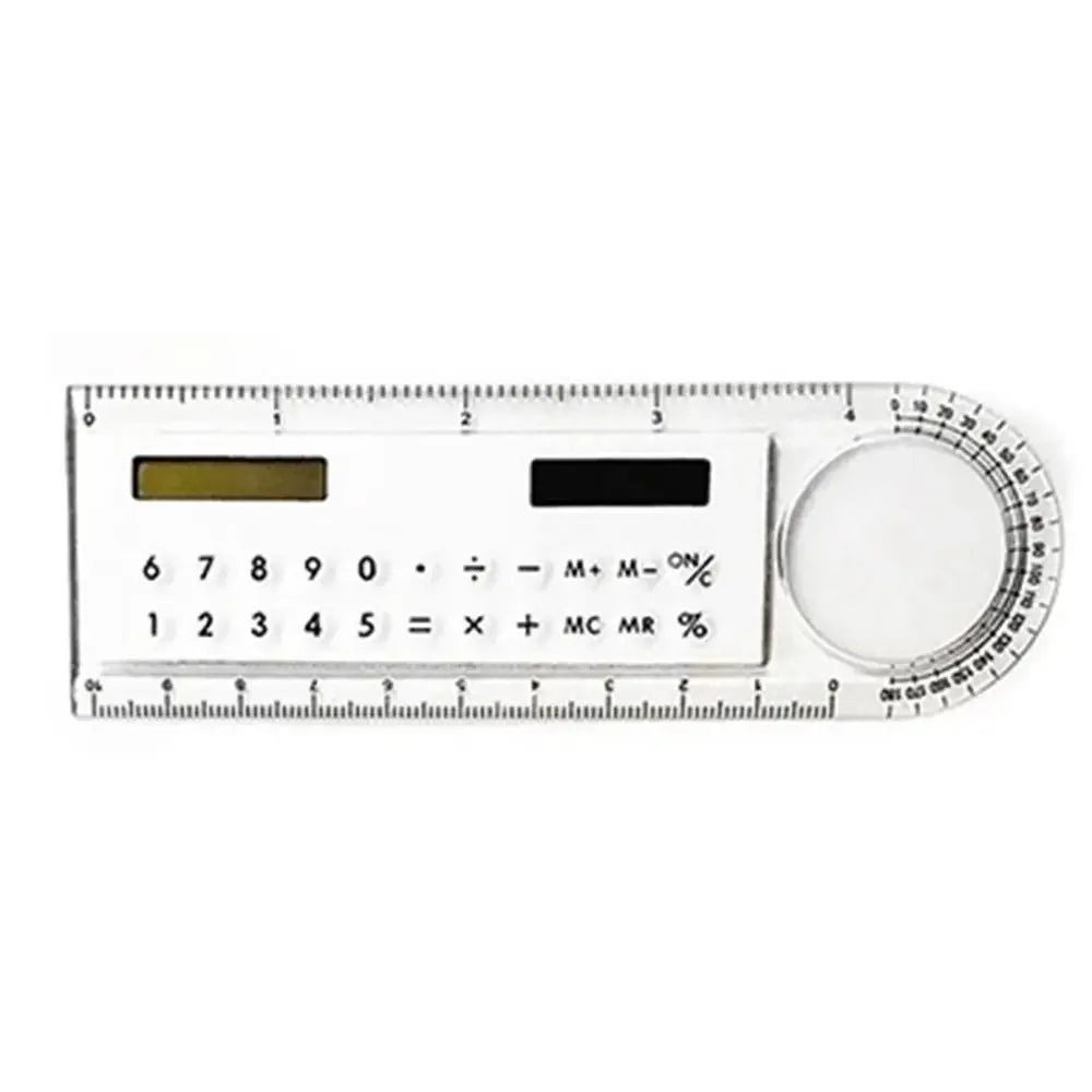 Mini Portable School Supplies Calculator Ruler Digital Caliper Office Stationery Solar Energy Calculator