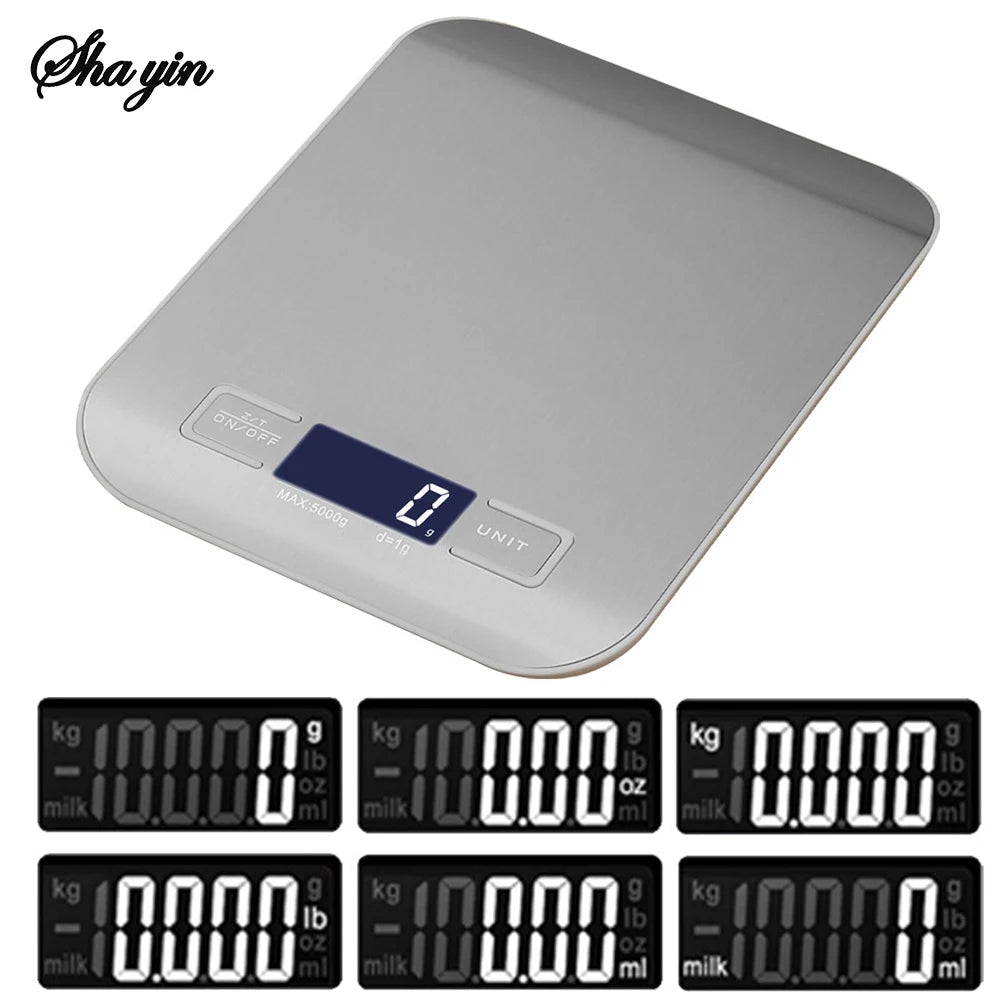 10kg/1g High-Precision Electronic Baking Scale for Kitchen LED Display Accurate Small Household Food Pastry Scale