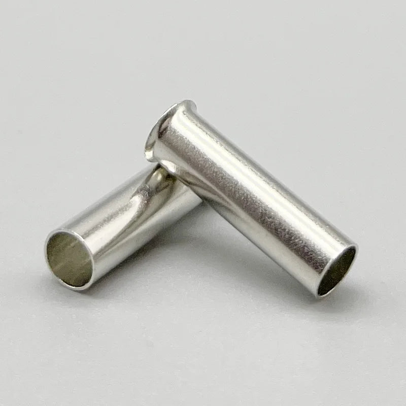 500-2000PCS Cord End Terminals Pure Copper Tubular Crimp Terminal EN0308 7508 1508 2508 4009 6012 Non Insulated Wire Connectors