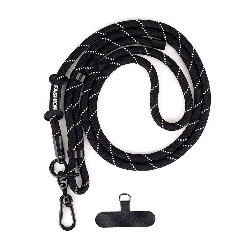 1Pc Adjustable Mobile Phone Strap Lanyard Crossbody XYun Lanyards Neck Rope with Patch for iPhone Cell Phone Hanging Cord Strap