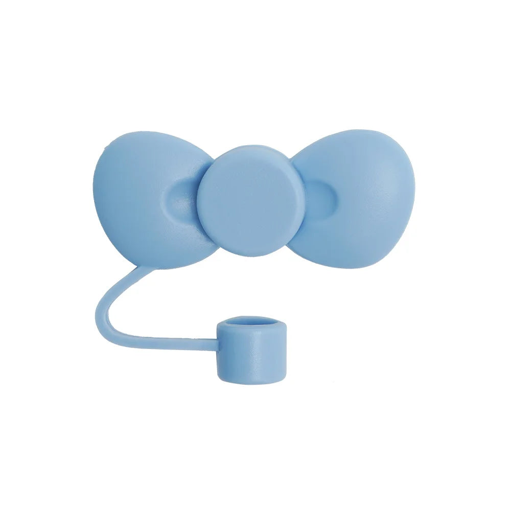 Lovely Bow straw covers cap Toppers For stanley 30&40 02 Tumbler CupReusable Cute silicone straw Tips Lids Protect Covers New