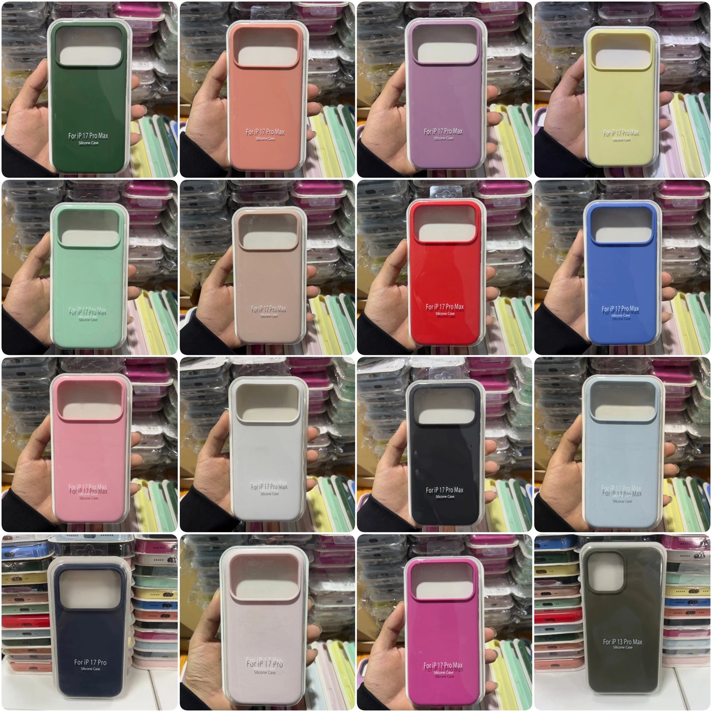 Luxury Candy Liquid Silicone Case For iPhone 17 Pro Max 16 15 14 13 Pro Max AIr Full-wrap Skin-friendly Cover