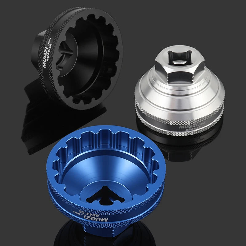 MUQZI Centerlock Rotor Lockring Install Removal Tool Bike Disc Brake Lock Ring and Bottom Bracket Repair Socket Tool