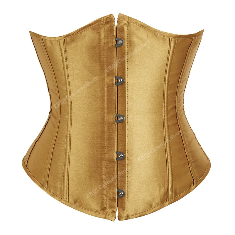 SEXY Gothic Underbust Corset and Waist cincher Bustiers Top Workout Shape Body Belt Plus size Lingerie S-6XL