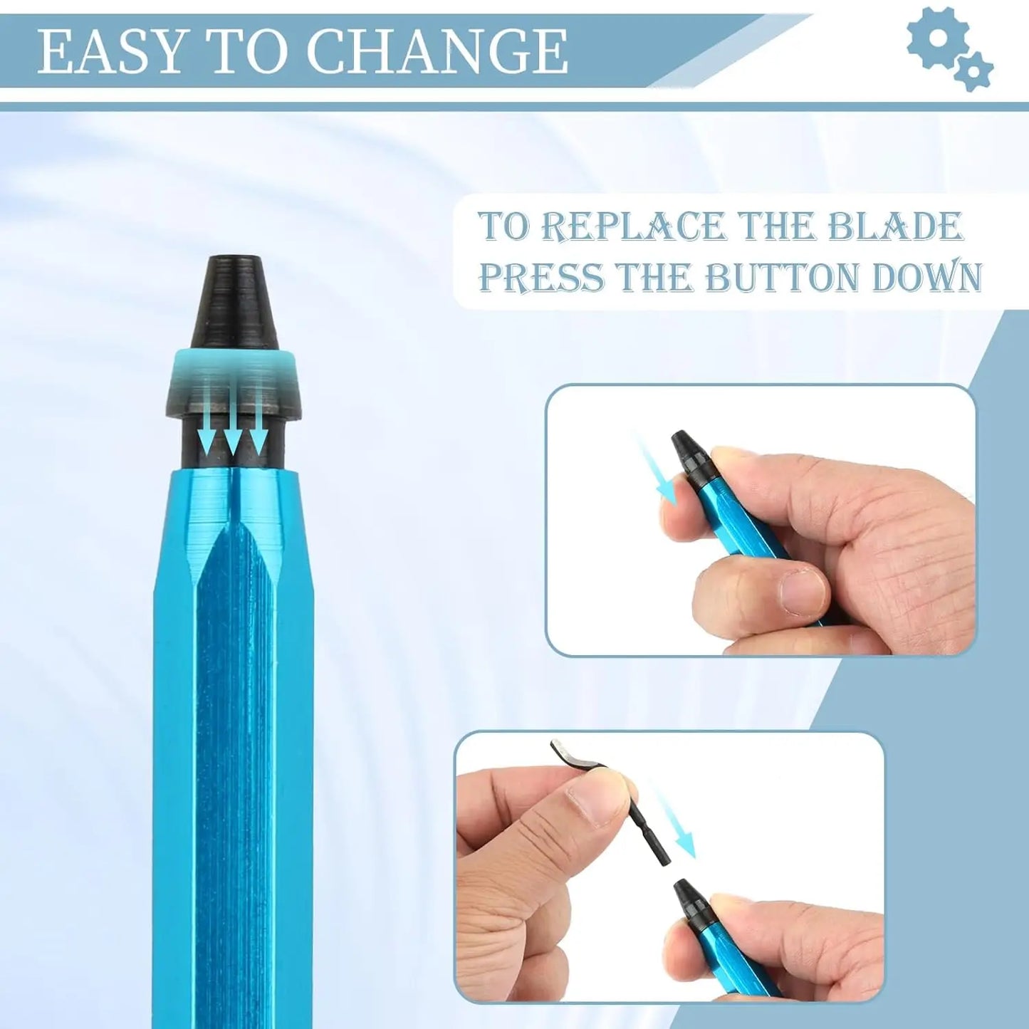 Deburring Tool with 12 High Speed Steel Blades, Deburring Tool 3D Printing, Deburring Tool for Metal,Plastic, 3D Printed Edges