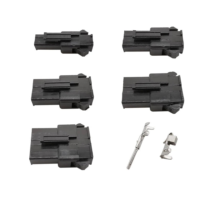 Black JST SM 2.54mm Pitch Connector 2/3/4/5/6/7/8 Pin Male Female Plug Housing Wire Connectors Plastic Shell Crimp Pin Terminal