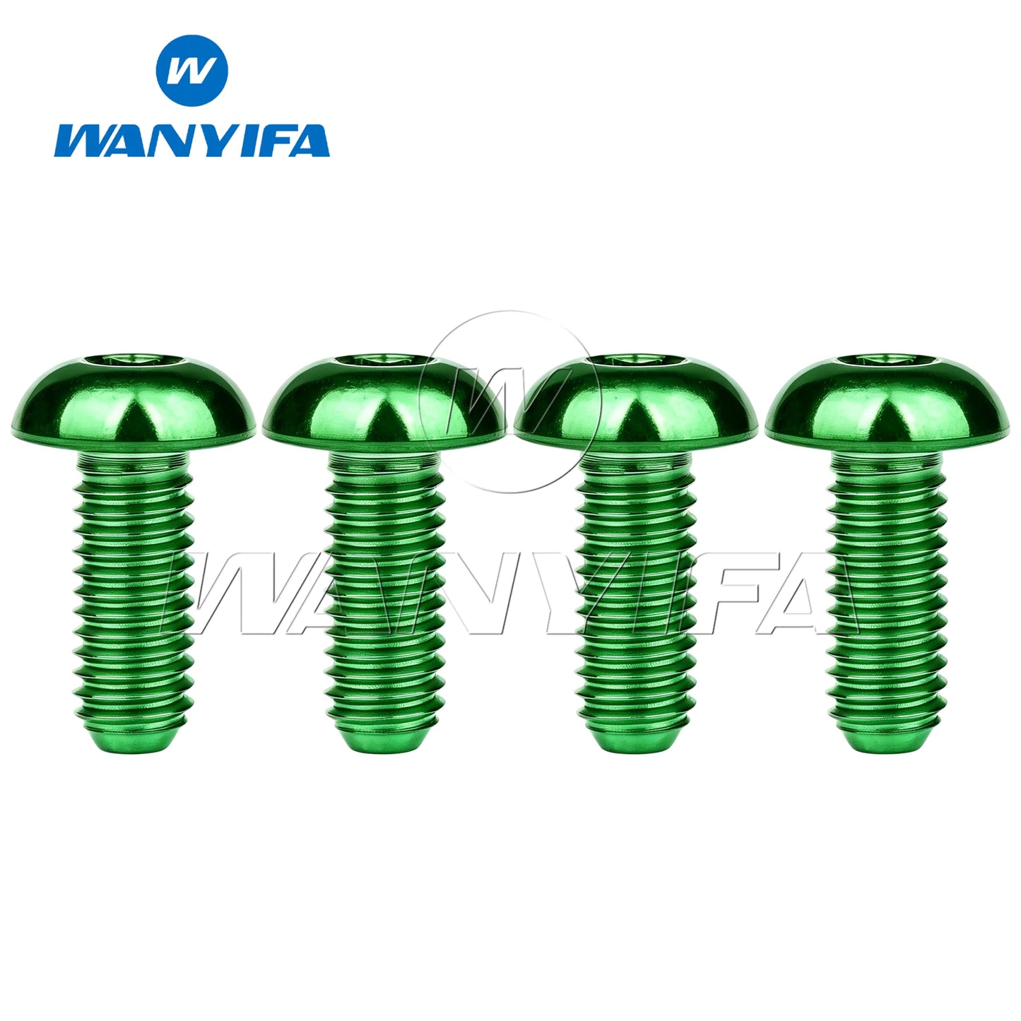Wanyifa Titanium Bolts M5x8 M5x10 M5x12 M5x15mm Round Head Inner Hexagon Screw for Bicycle Bottle Cage