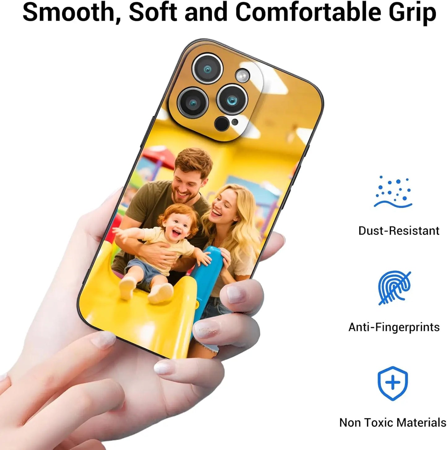 Custom Matte Case For iPhone 17 16 15 14 13 12 11 Pro Max Mini SE XS XR 7 8 Plus DIY Personalized Photo Picture Soft Cover Funda