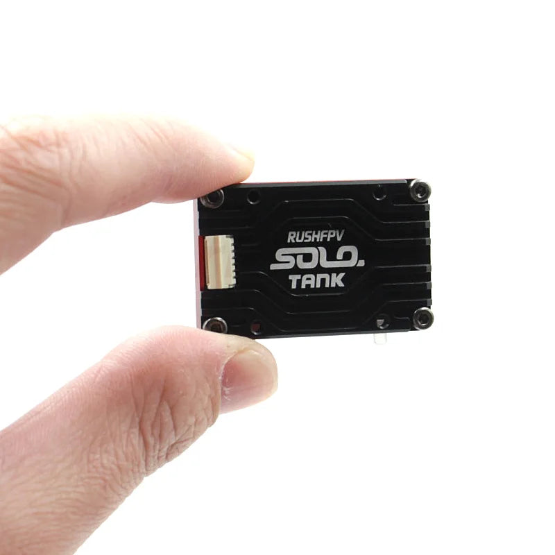 RUSH Solo Tank 5.8G VTX Video Transmitter CNC Shell 1.6W High Power Built-in Microphone Heat Dissipation Structure For RC FPV