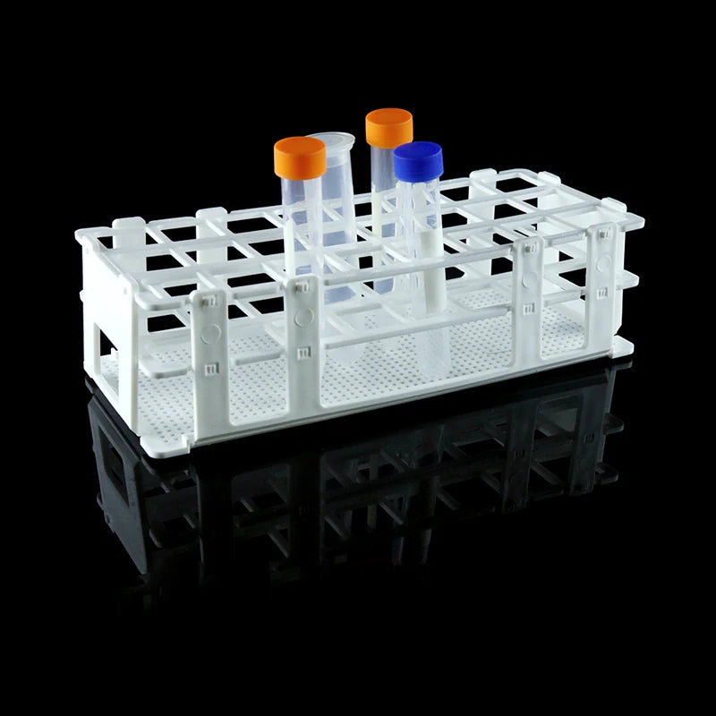Plastic Test Tube Rack For 13mm 16mm 20mm 25mm 30mm Tubes, White Centrifuge Tube Rack , Detachable , 21-Holes 24 40 60 90 Holes